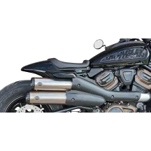 Grand National Slip-On Mufflers — 4" OD, Brushed stainless