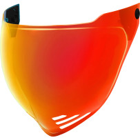 Domain™ Helmet Bubble Shield — Fits Domain™, One Size, Calypso Red