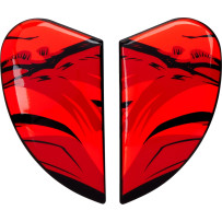 Airform™ Helmet Side Plates — Fits Airform™, Black, Red