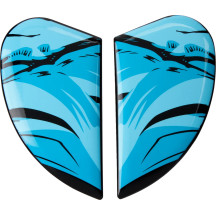 Placas laterales para casco Airform™ — Talla única, Compatible con Airform™, Negro/Turquesa