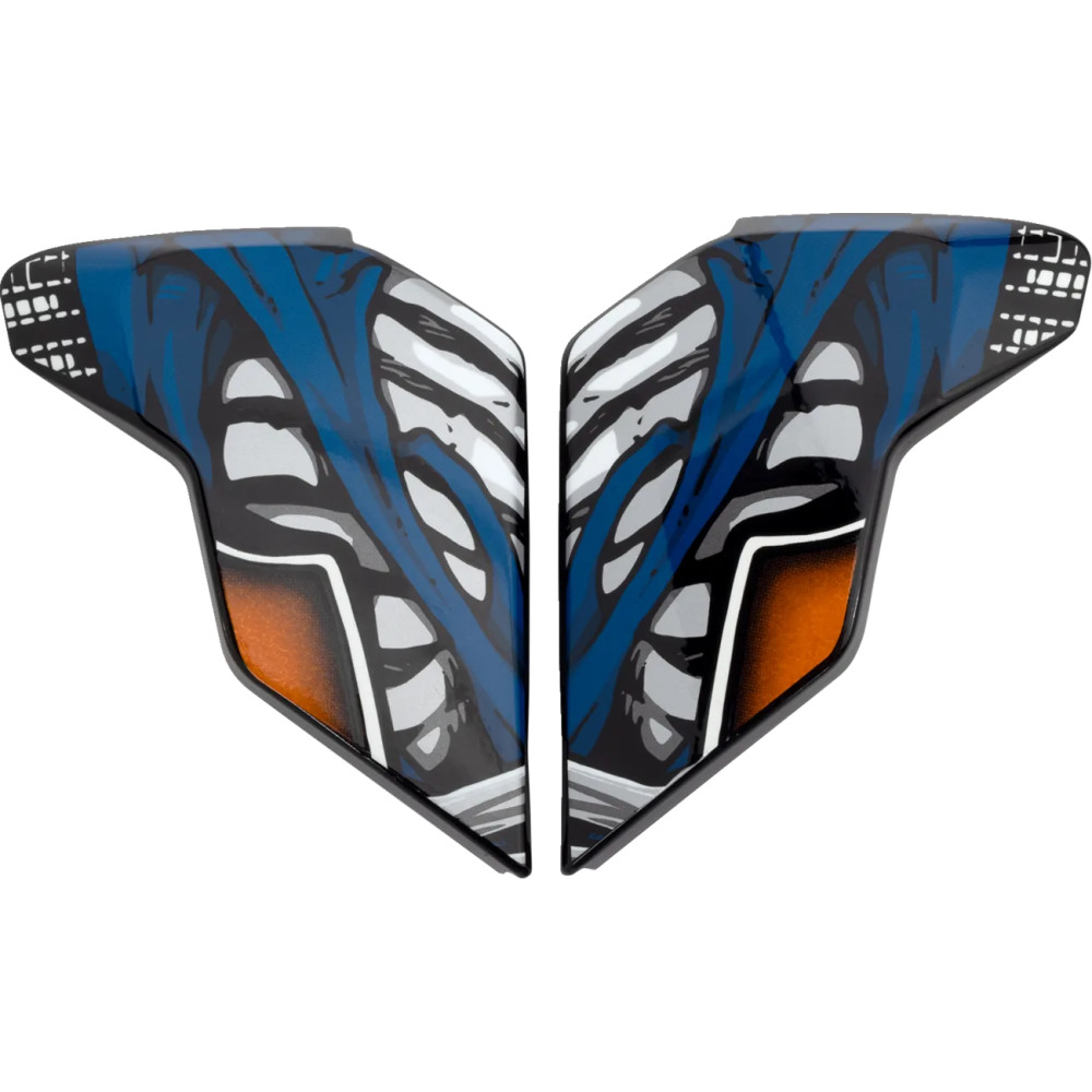 Placas laterales para casco Airflite™ — Talla única, Compatible con Airflite™, negro, azul, naranja, blanco