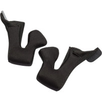 Almohadillas de mejilla Sector para casco — 2XL, 35 mm, Negro, Plateado