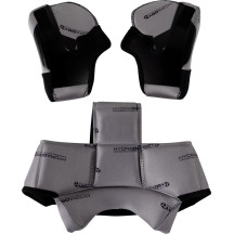 Domain™ Helmet Liner and Cheek Pads Set — L, Adult, Gray