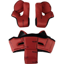 Domain™ Helmet Liner and Cheek Pads Set — XS, Red