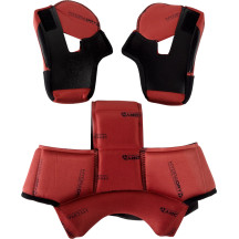 Domain™ Helmet Liner and Cheek Pads Set — Size M, Red, Fits Domain™