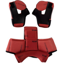 Domain™ Helmet Liner and Cheek Pads Set — 3XL, Red