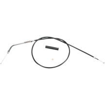 Cable de acelerador/ralentí de vinilo negro — 76 cm (30 in), acelerador, codo 45°