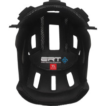 Forro de casco juvenil Fleet — Talla M, ajuste Fleet, negro