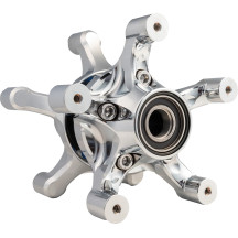 Cubo de rueda Spider — '08+ FLT touring delantero, doble disco, cromado