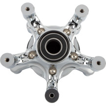 Cubo de rueda Spider — '08+ FLT touring delantero, doble disco, cromado
