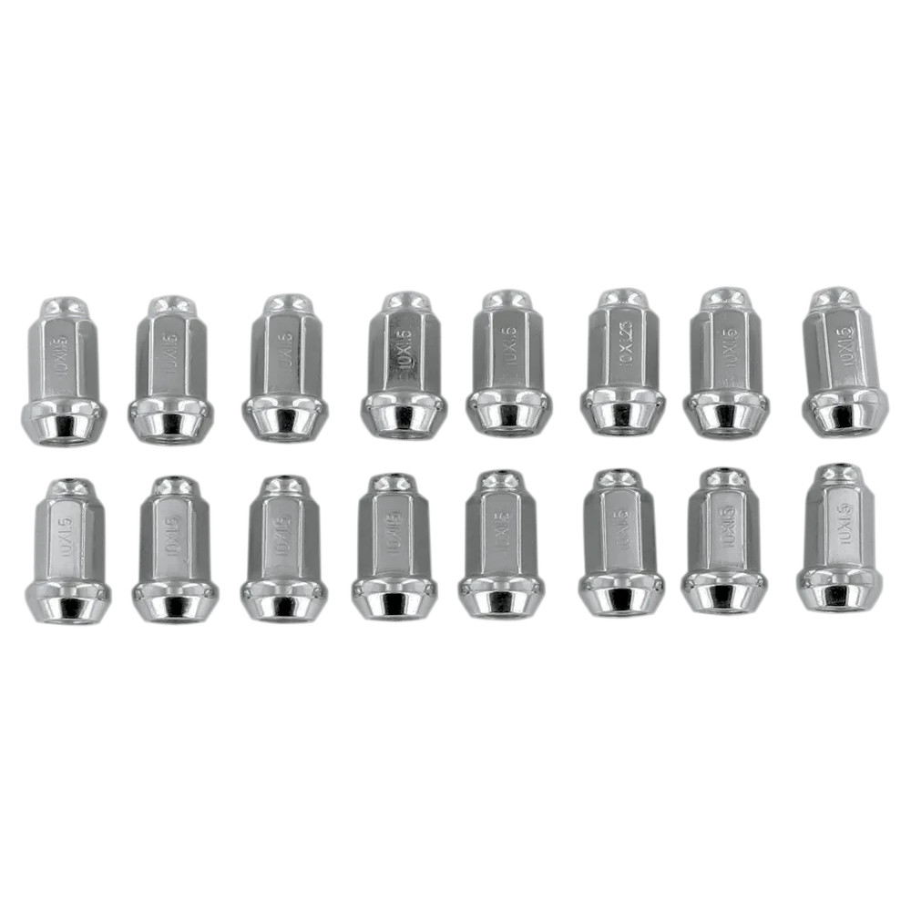 Tuercas de rueda — M10 x 1,5, cabeza 14 mm, cónico 60°, cromado