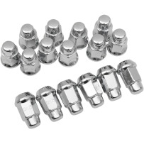 Lug Nuts — M12 x 1.25, 17 mm head, Chrome