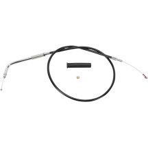Black Vinyl Throttle/Idle Cable — 108 cm (42-1/2\"), Travel 12.1 cm (4-3/4\")