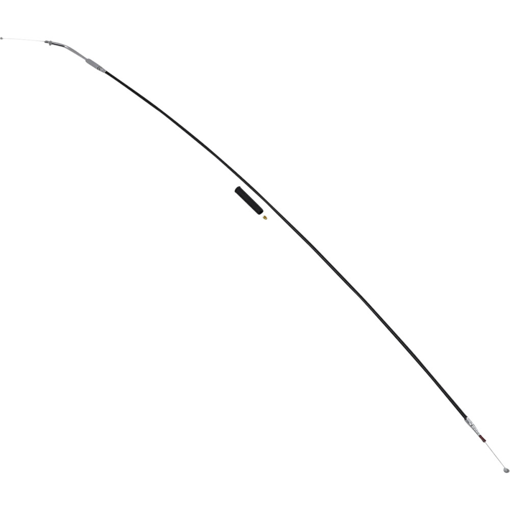 Black Vinyl Throttle/Idle Cable — 91.5 cm (36\"), 45° elbow