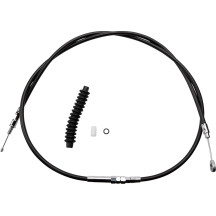 High-Efficiency Black Vinyl Clutch Cable — 189.5 cm housing, 83.5 cm adjuster, Black