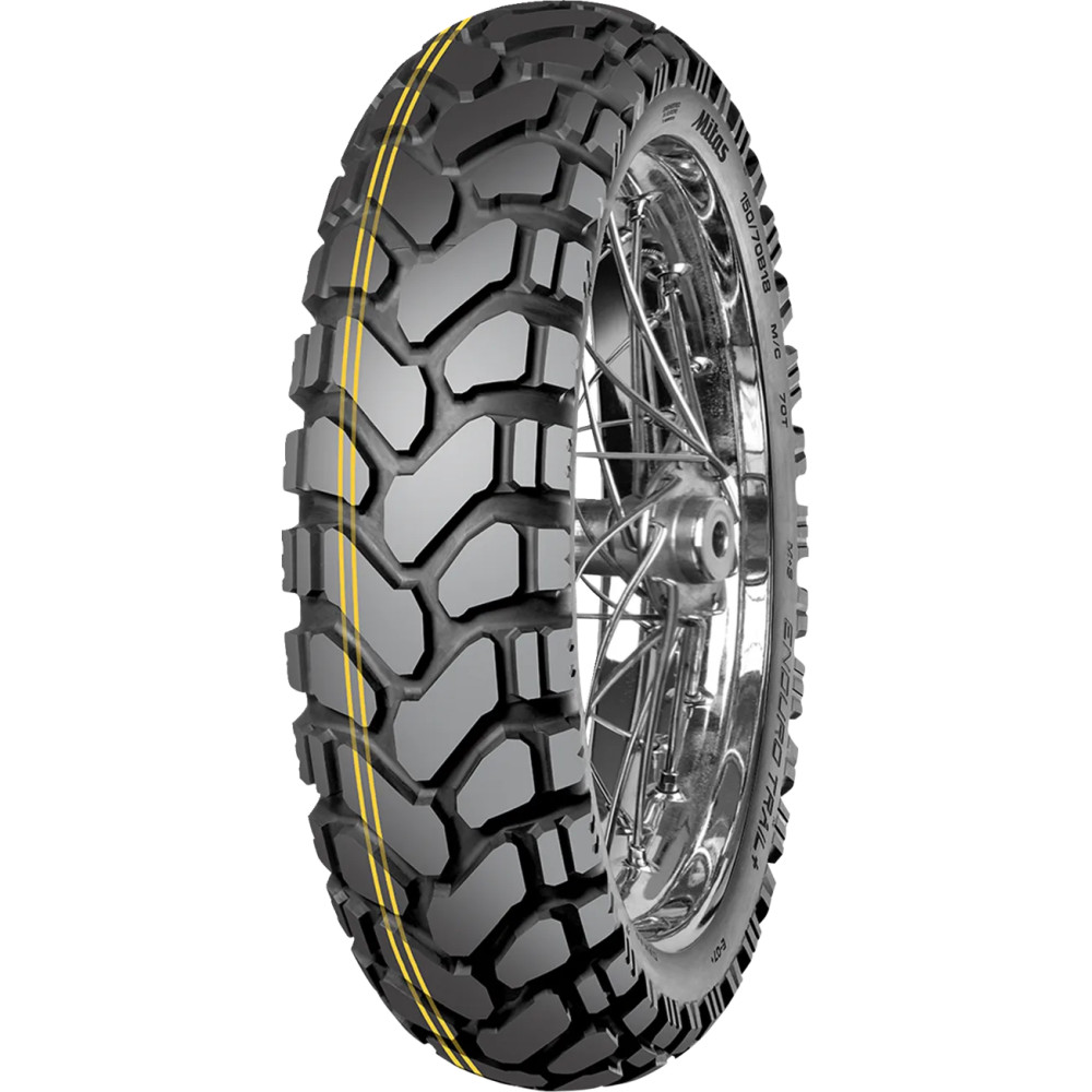 Neumático Enduro Trail+ Dakar — 150/70B18, Trasero, Pared negra