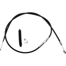 Cable de embrague de vinilo negro de alta eficiencia — 169,5 cm carcasa, 64,5 cm ajustador, 98 mm recorrido