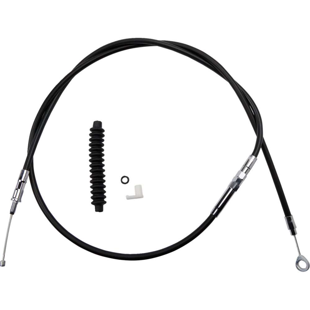 Cable de embrague de vinilo negro de alto rendimiento — Longitud funda 68-11/16\", Ajustador 25-7/16\"