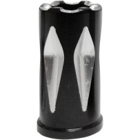 Tapón de válvula Rival — negro anodizado