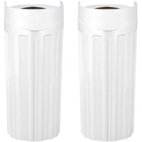 Aluminum Fork Boot Covers — +2", Chrome