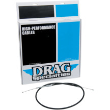 Cable de embrague de vinilo negro de alta eficiencia — 139.5 cm (55"), 17 cm de recorrido, regulador inferior