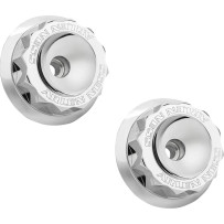 Tapa de tuerca de horquilla — cromo, compatible con piernas de horquilla Method No Flex