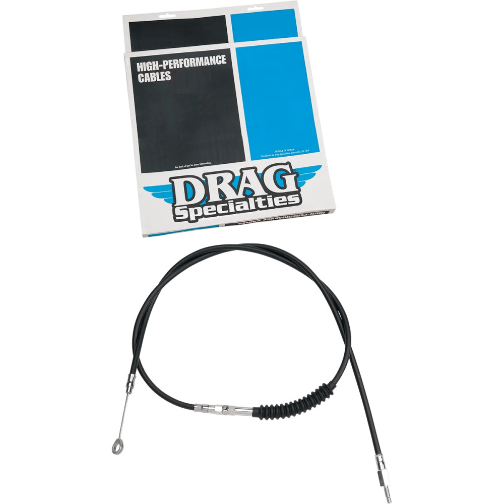 Cable de embrague de vinilo negro de alta eficiencia — 140,5 cm carcasa, 52,5 cm ajustador, 71 mm recorrido