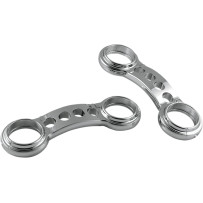 Refuerzo de horquilla en aluminio billet cromado — 49 mm (1.93") diámetro del tubo de horquilla