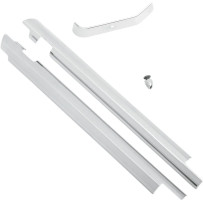 Down Tube Covers — Chrome, front mount