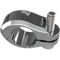 LED Flagpole Mount — 3/4" round, rear mount, Chrome