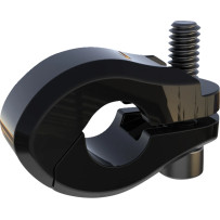 LED Flagpole Mount — 1/2" round, rear mount, black