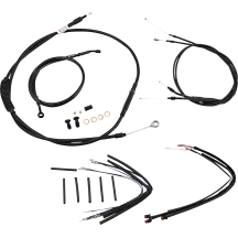 Kit de cables Jail Bar — 14" (35,5 cm), sin ABS, negro