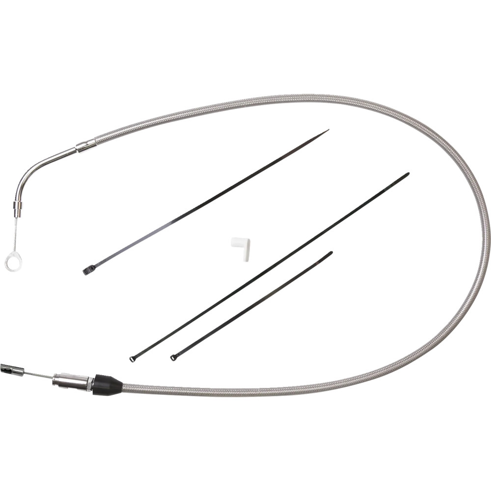 Cable de embrague de conexión rápida — 124.5 cm (49"), recorrido 59 mm (2-5/16"), cromado