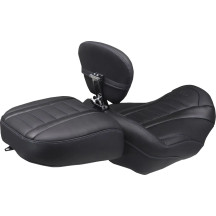 Wide Deluxe Touring Passenger Seat — Black, Blue