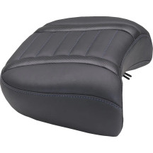 Wide Deluxe Touring Passenger Seat — Black, Blue