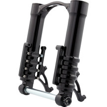 Method No Flex Fork Legs — 1.93" fork tube, fits 18"/19" front wheels, for 11.8" rotors, Black Anodized