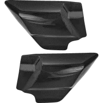 Side Cover — Left & Right, pair, black carbon fiber, gloss