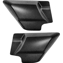 Side Cover — Pair, Matte black, Carbon fiber