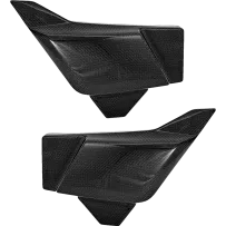 Side Cover — Carbon fiber, Gloss Black, Pair