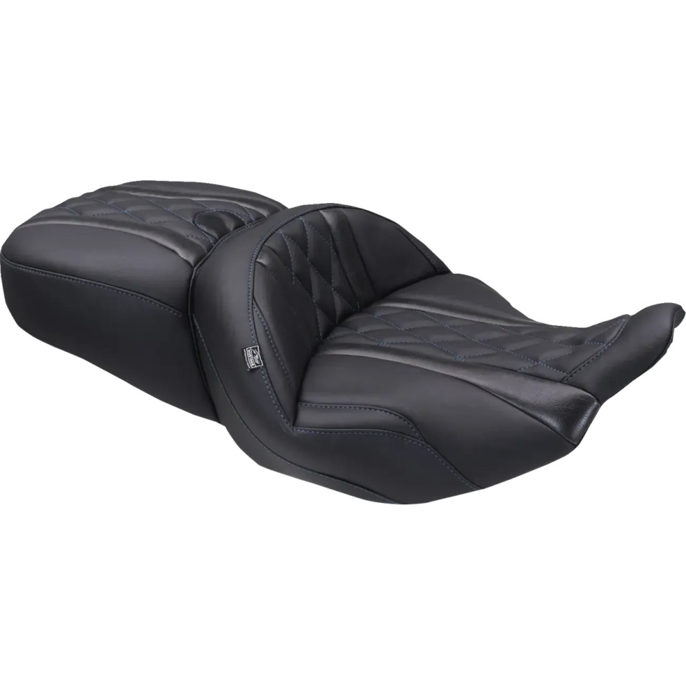 Deluxe Touring Seat — 18-1/2" driver, 13-1/2" rear, Black