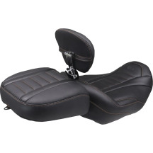 Deluxe Touring Solo Seat — 15-1/2&quot; (39.5 cm), Black