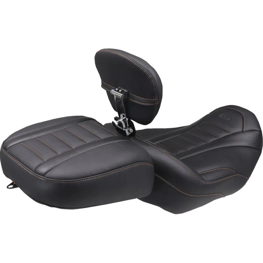 Deluxe Touring Solo Seat — 15-1/2&quot; (39.5 cm), Black