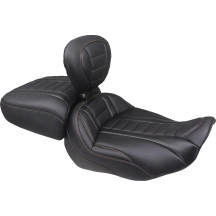 Deluxe Touring Solo Seat — 15-1/2&quot; (39.5 cm), Black