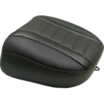 Deluxe Touring Passenger Seat — Black, Orange