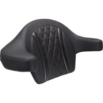 Extended Arm Wrap-Around Backrest — Black, Orange