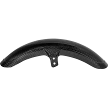 Carbon Fiber Front Fender — 21" wheel, 10 cm width, 15.2 cm height, Black gloss