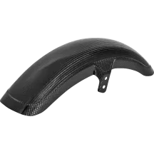 Carbon Fiber Front Fender — 21" wheel, 10 cm width, 15.2 cm height, Black gloss