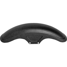 Guardabarros delantero de fibra de carbono — rueda 21", ancho 11.4 cm, negro mate