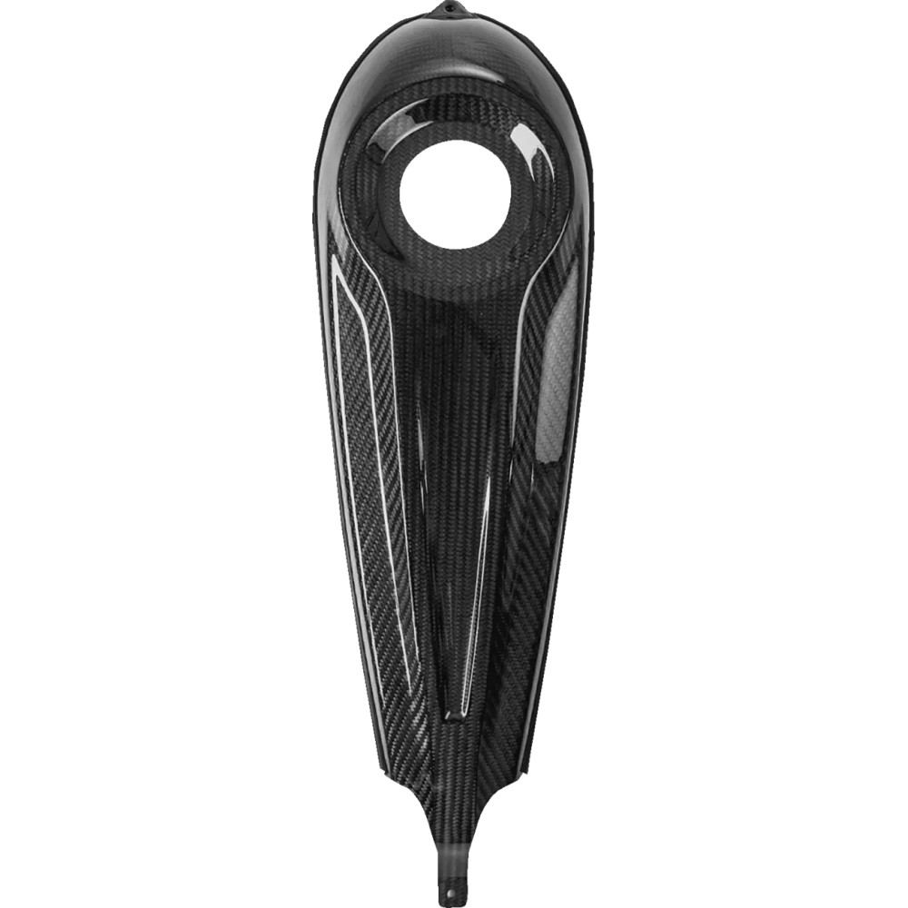 Carbon Fiber Dash Panel For Touring Models — Black gloss