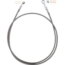 EZ Install Brake Line — 69 in (175.5 cm), with ABS, Stainless Steel